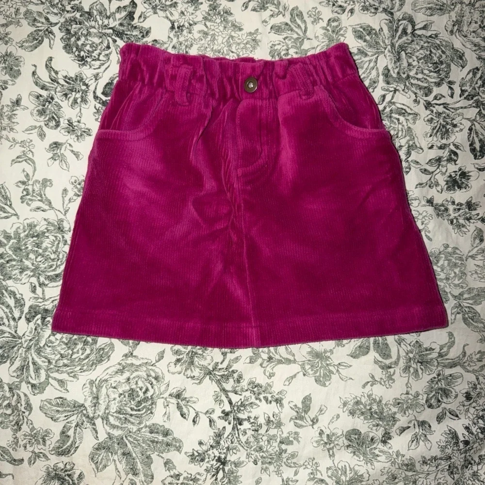 Isaac Mizrahi Fuchsia Corduroy Skirt